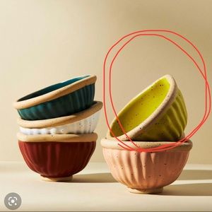 Anthropologie | 2 Lime/YellowPrep Bowls Bundle